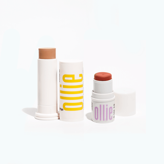 Ollie  Kit Daily Ollie - Barra 3 en 1 Rubor, Labial y Sombra FPS +50 